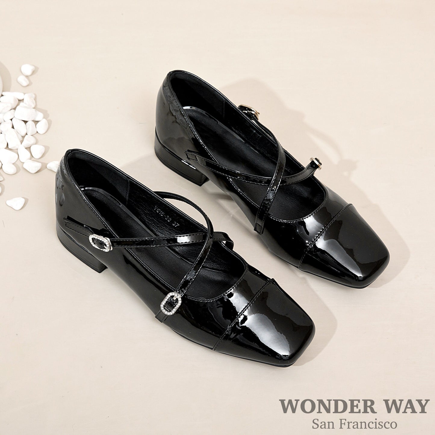 Women Mary Jane Pumps | Retro Strap Ballerina Flats | Ballet Shoes | Women Vintage Red Silver Black Khai Platform Heels