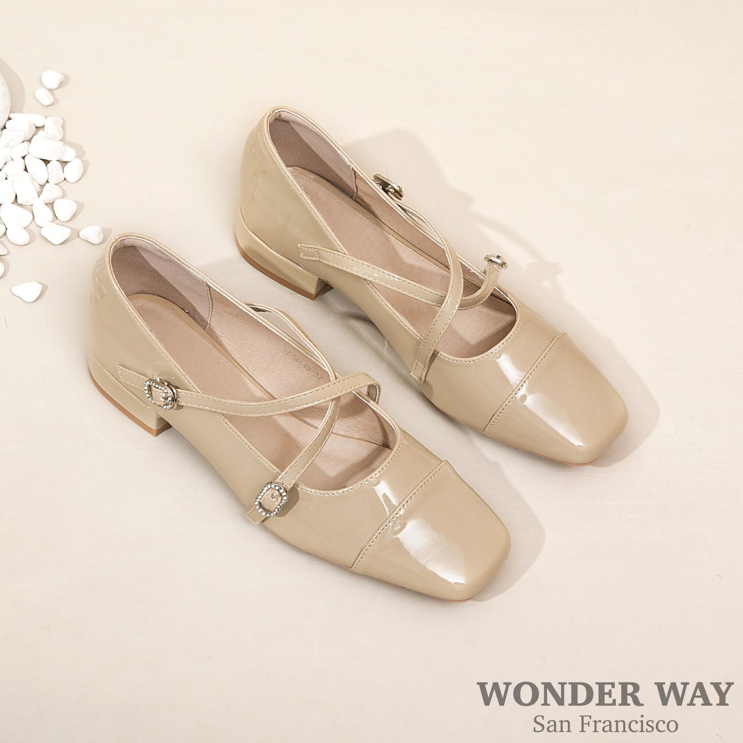 Women Mary Jane Pumps | Retro Strap Ballerina Flats | Ballet Shoes | Women Vintage Red Silver Black Khai Platform Heels