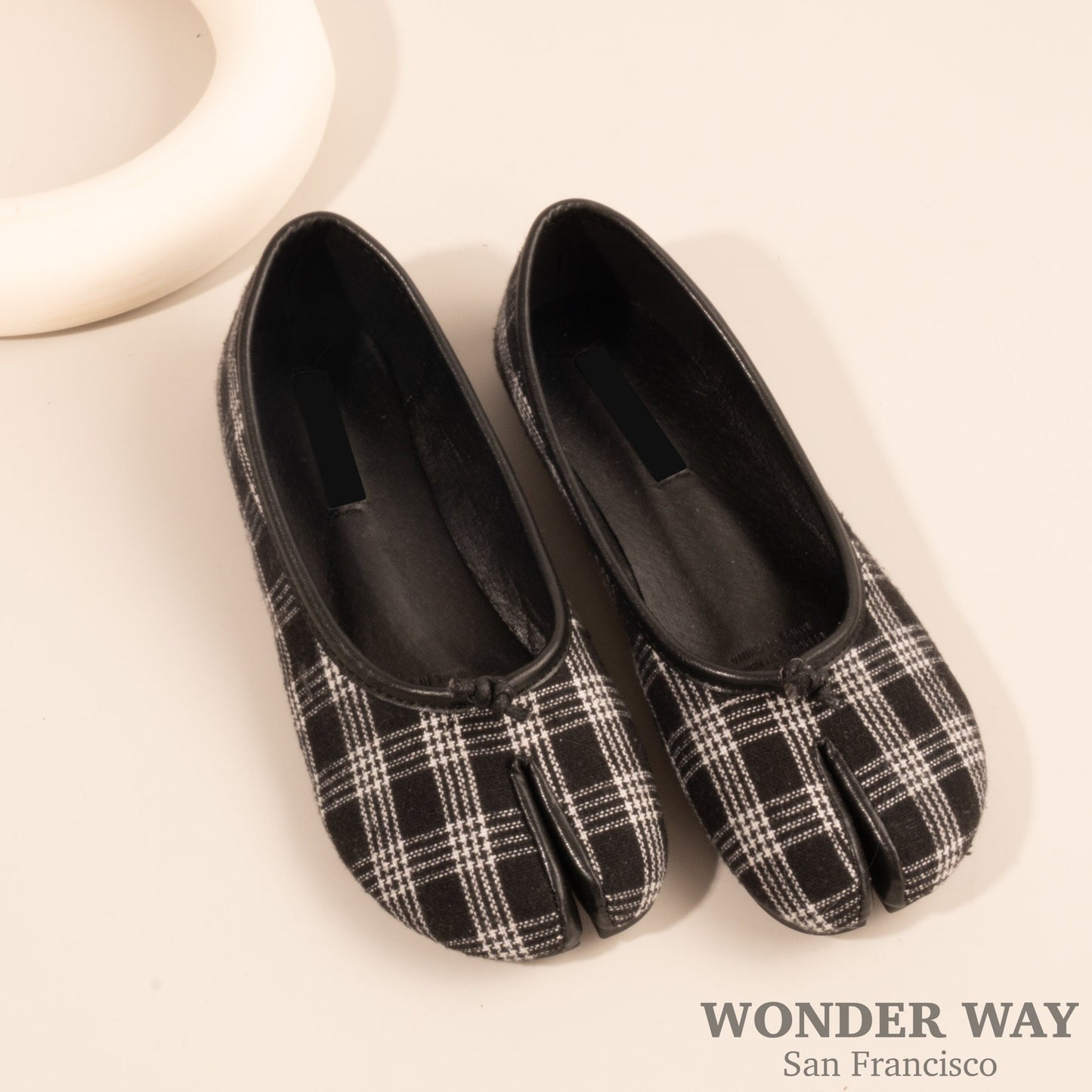 Women Vintage Shoes | Tabi Split-Toe Mary Jane Flats | Soft Mule Slippers | Ballet Flats Shoes | Women Tabi Ballet Shoes Sandal Split Toe