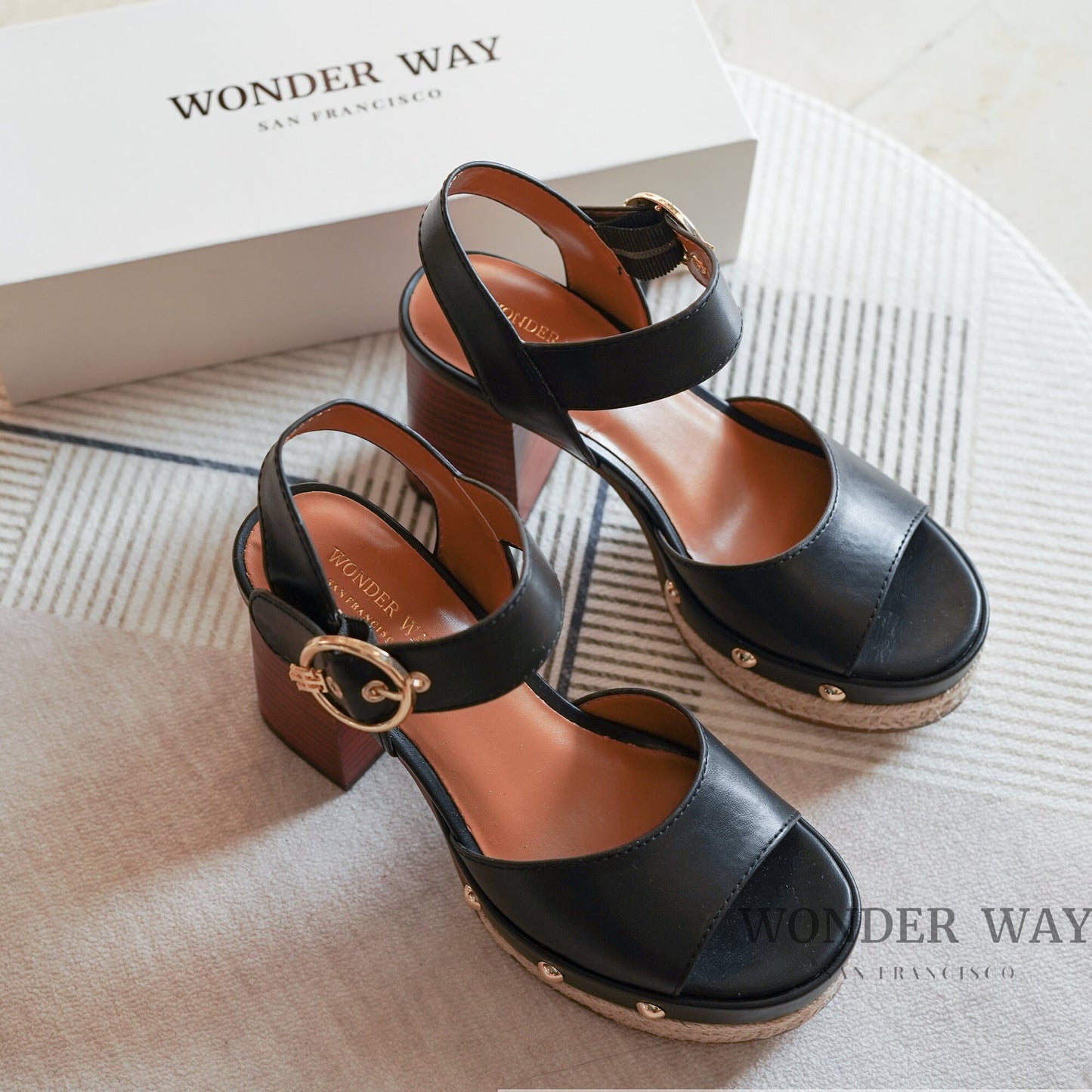 Handmade Studs block heel | Women Vintage Heeled Sandals | Round Toe Block Heel Shoes | Dress Shoes | Studs High Heel Shoes | Woolen Shoes