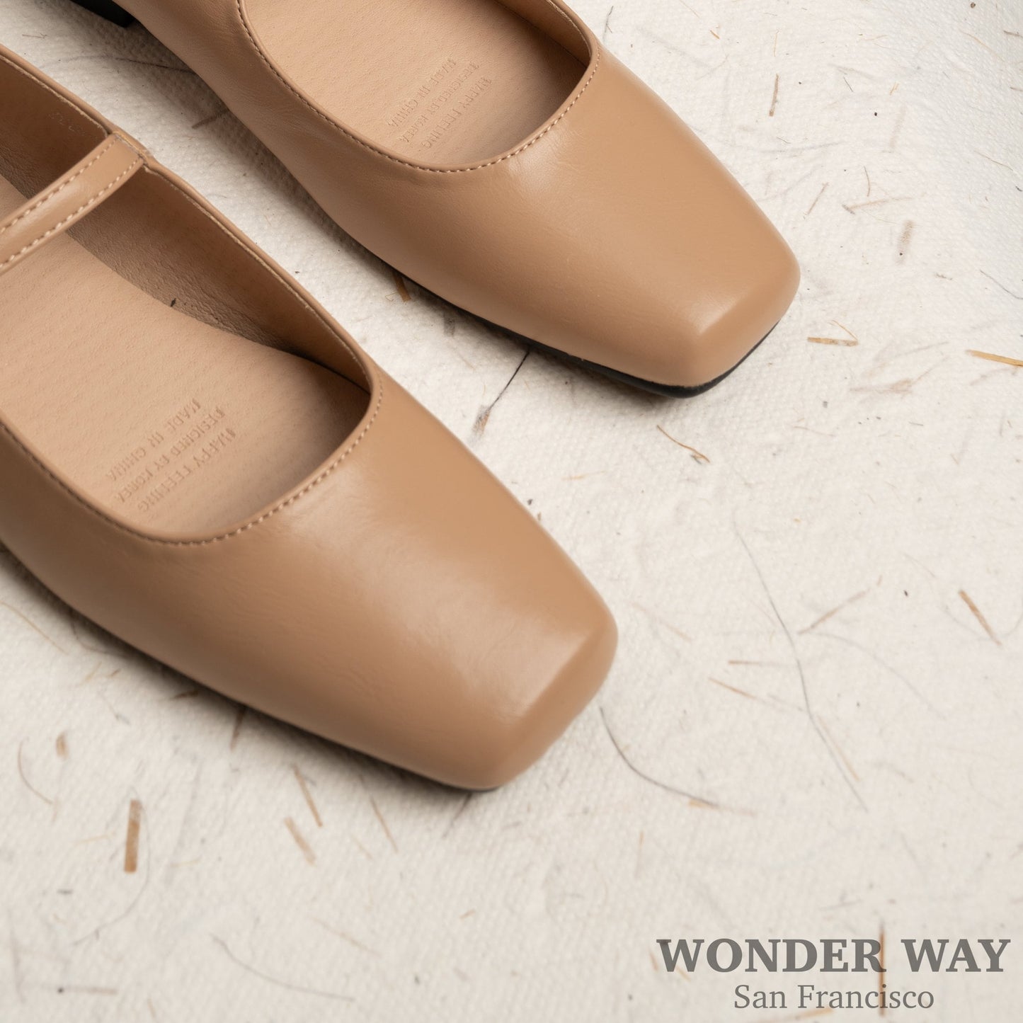 Women Ballet Flats | Women Vintage Shoes | Women Square Toe Flats | Ballerina Flats | Mary Jane Shoes | Square Head Thick Heel Shoes