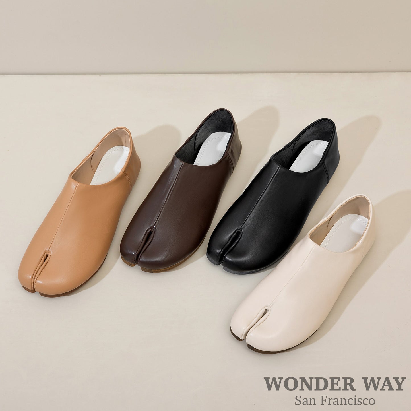 Women Split Toe Mule Slippers | Women Tabi Mary Jane Flats | Tabi Flats Shoes| Women Sandal Split Toe