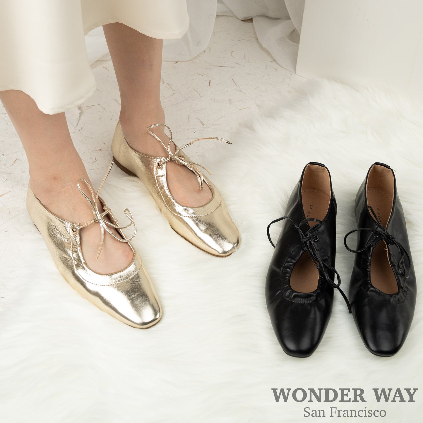 Women Mary Jane Shoes |Women Ballet Flats Shoes | Elegant Adjustable Tie Flats | Vintage Style Flats| Pointed Toe low Heel Dress Shoes