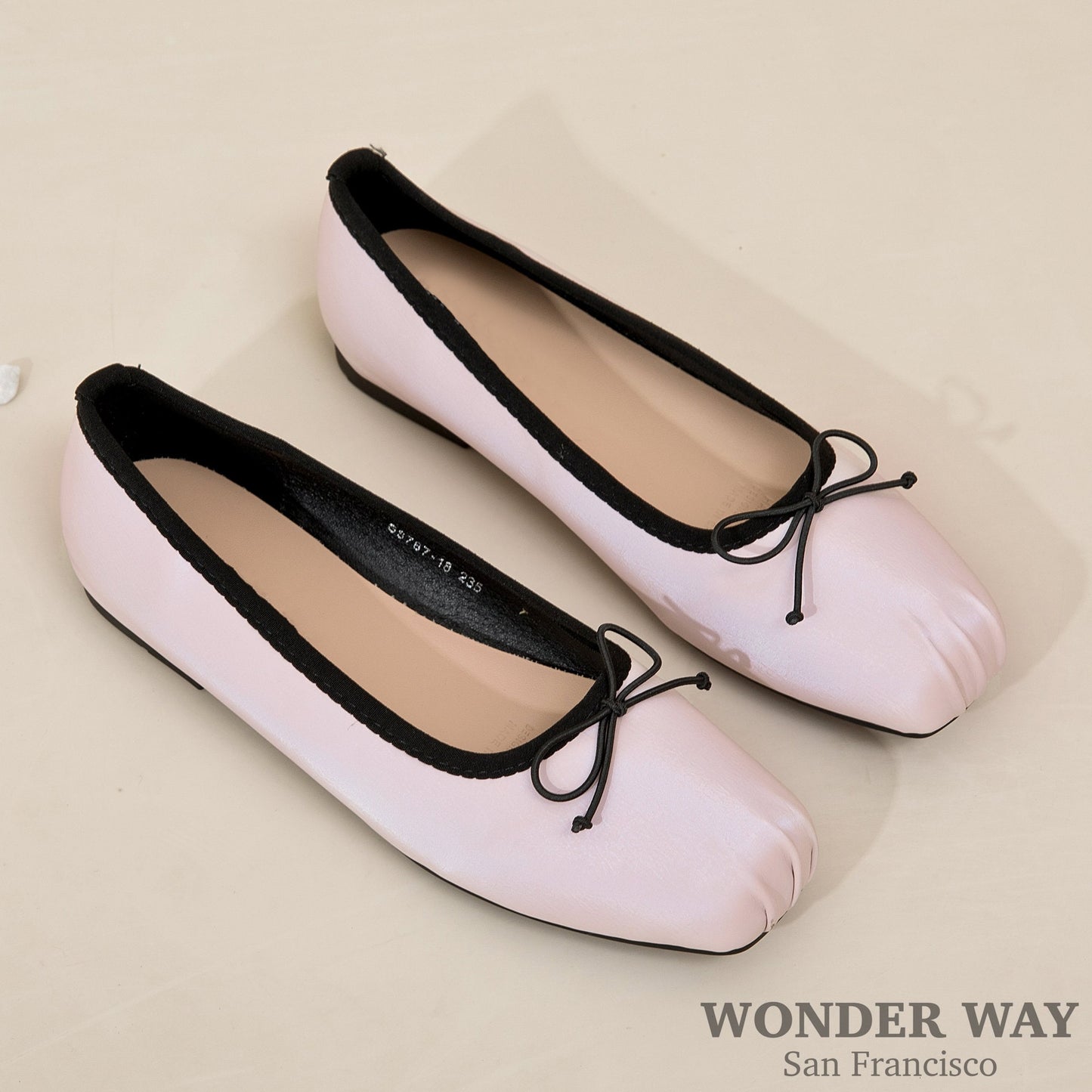 Women Ballet Flats Shoes | Handmade Vintage Square Toe Flats | Mary Jane Shoes | Satin PU Leather Shoes | Black Sliver Beige Brown Flats