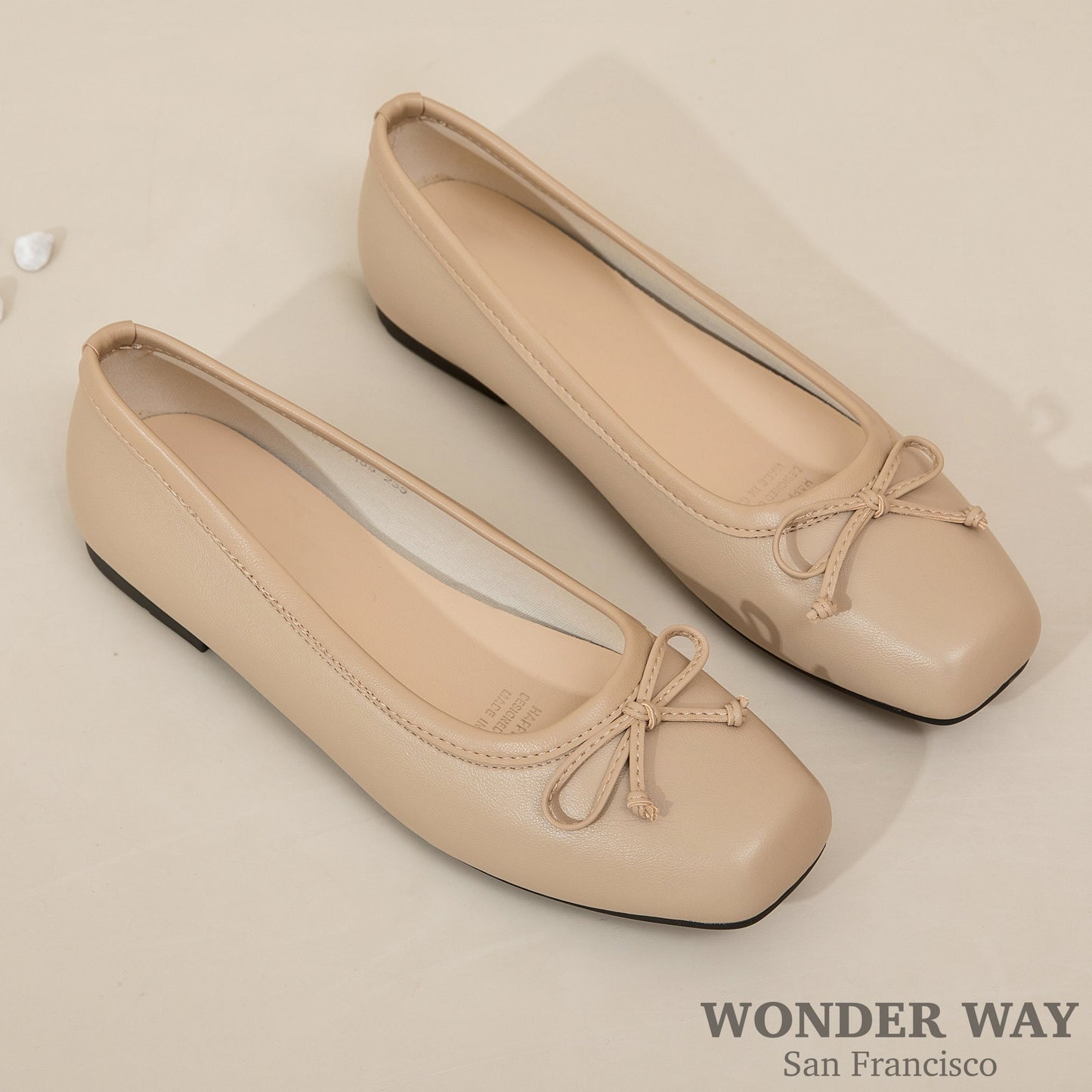 Women Ballet Flats Shoes | Handmade Vintage Square Toe Flats | Mary Jane Shoes | Satin PU Leather Shoes | Black Sliver Beige Brown Flats