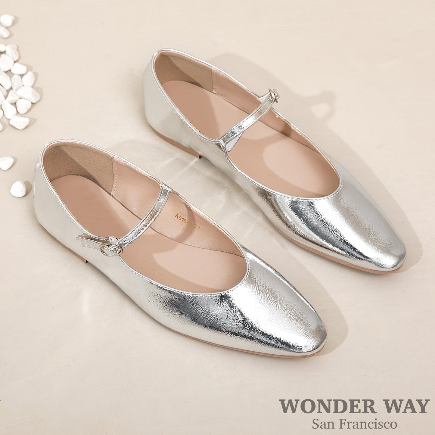 Women Mary Jane Flats | Retro Strap Ballerina Flats | Women Pointed Toe Flats | Women Mules Shoes | Ankle Ties Flats |Adjustable Strap Flats