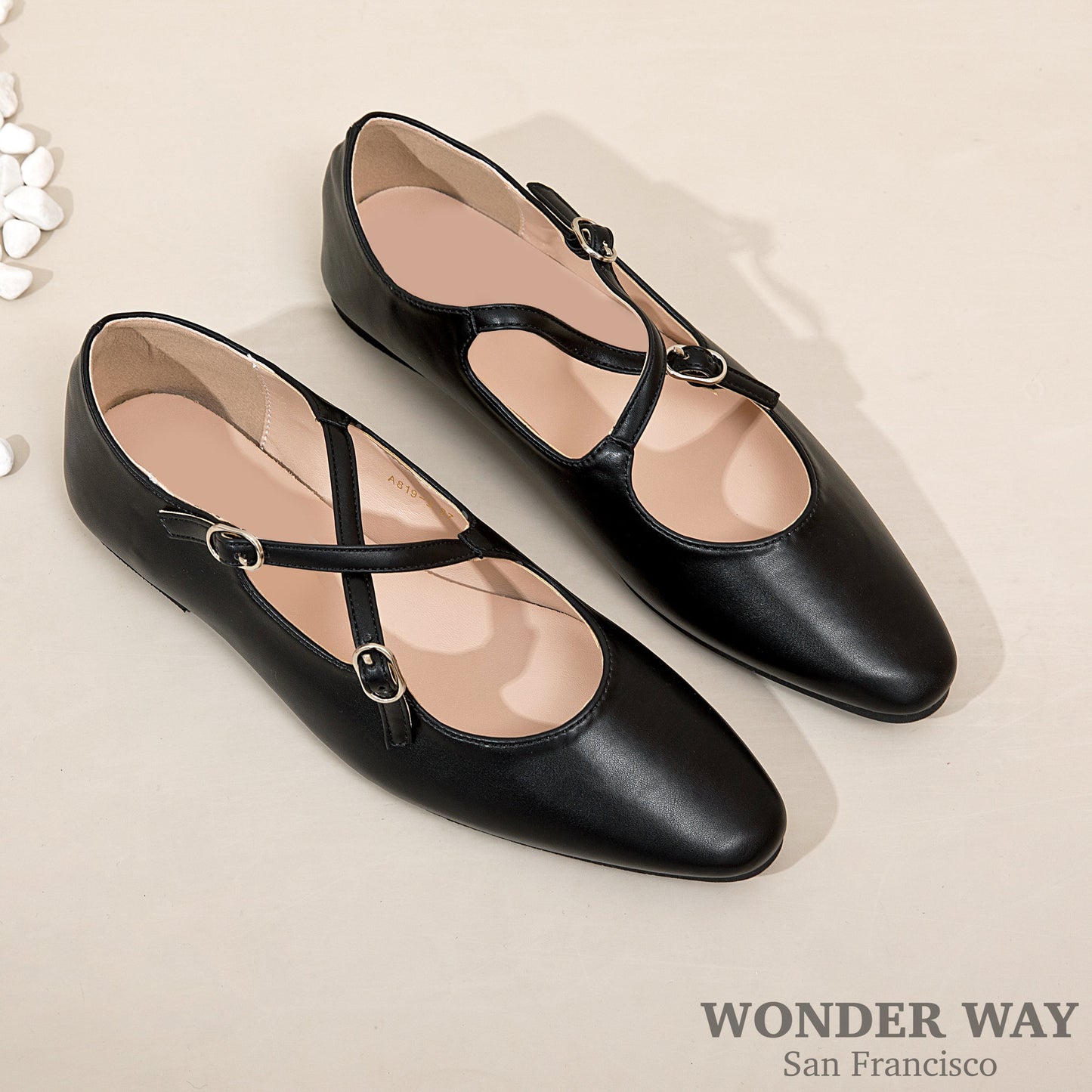 Women Mary Jane Flats | Retro Strap Ballerina Flats | Women Pointed Toe Flats | Women Mules Shoes | Ankle Ties Flats |Adjustable Strap Flats